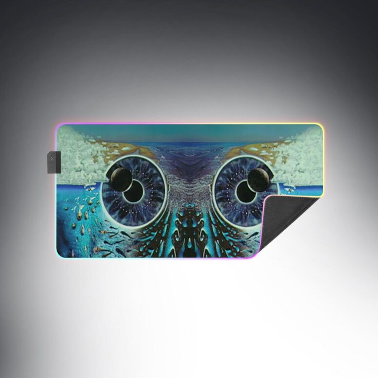 Pulse Owl Eyes Magic RGB Pink Floyd Luminous Mouse Pad Led Pulse Owl Eyes Magic RGB Pink Floyd Luminous Mouse Pad Led