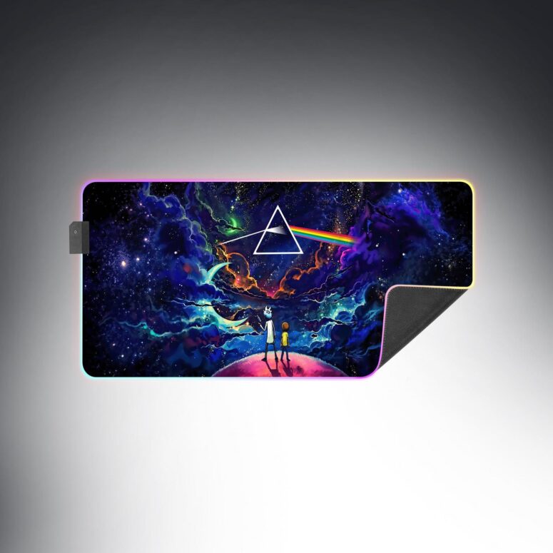 Rick and Morty The Dark Side Of The Moon Magic RGB Pink Floyd Luminous Mouse Pad Led Rick and Morty The Dark Side Of The Moon Magic RGB Pink Floyd Luminous Mouse Pad Led