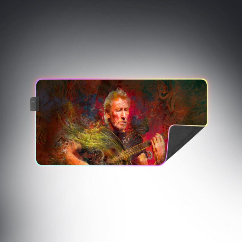 Roger Waters Digital Painting Magic RGB Pink Floyd Luminous Mouse Pad Led Roger Waters Digital Painting Magic RGB Pink Floyd Luminous Mouse Pad Led