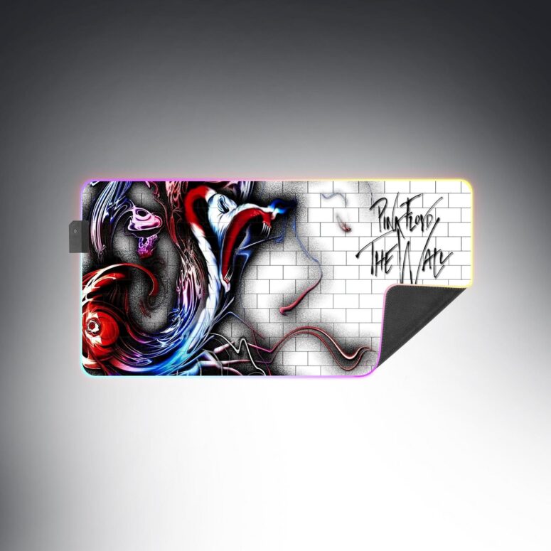 The Wall Fan Art Magic RGB Pink Floyd Luminous Mouse Pad Led