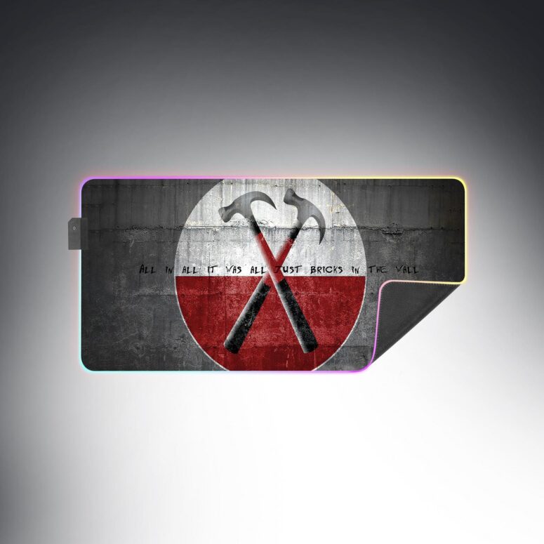 The Wall Magic RGB Pink Floyd Luminous Mouse Pad Led