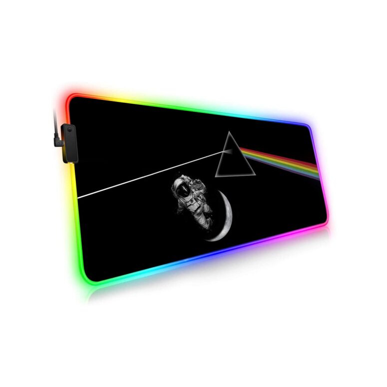 Dark Side Of The Moon and Astronaut Moon Magic RGB Pink Floyd Luminous Mouse Pad Led