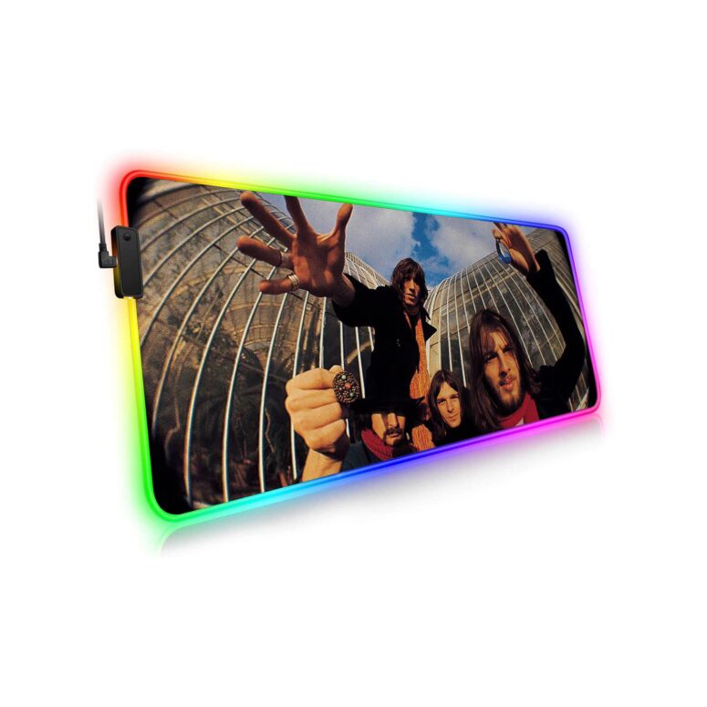 Fish Eye Photo Of Pink Floyd Magic RGB Luminous Mouse Pad Led