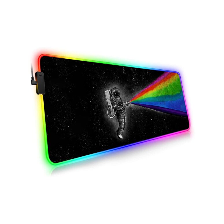 Just Remember To Fall in Love Magic RGB Pink Floyd Luminous Mouse Pad Led