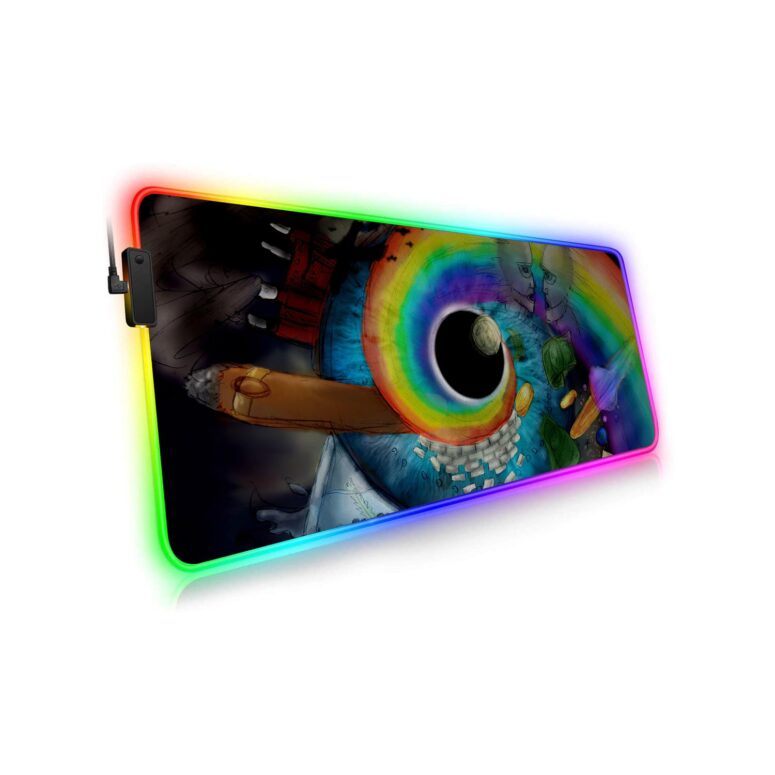 Pink Floyd Album Collage Art Magic RGB Luminous Mouse Pad Led