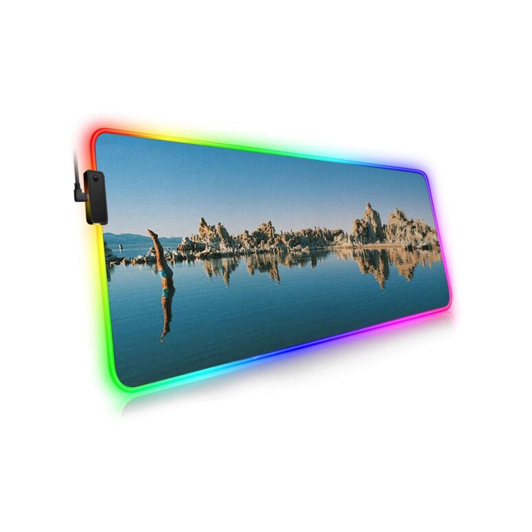 Mono Lake Wish You Were Here, Diver, Album Inner Sleeve Magic RGB Pink Floyd Luminous Mouse Pad Led