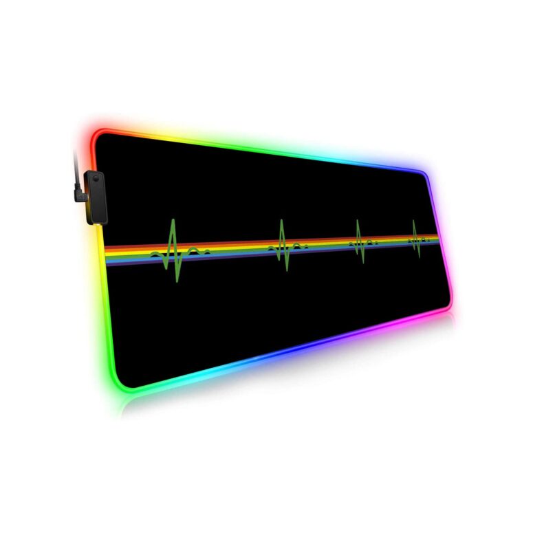 Pink Floyd HeartBeat Magic RGB Luminous Mouse Pad Led Pink Floyd HeartBeat Magic RGB Luminous Mouse Pad Led