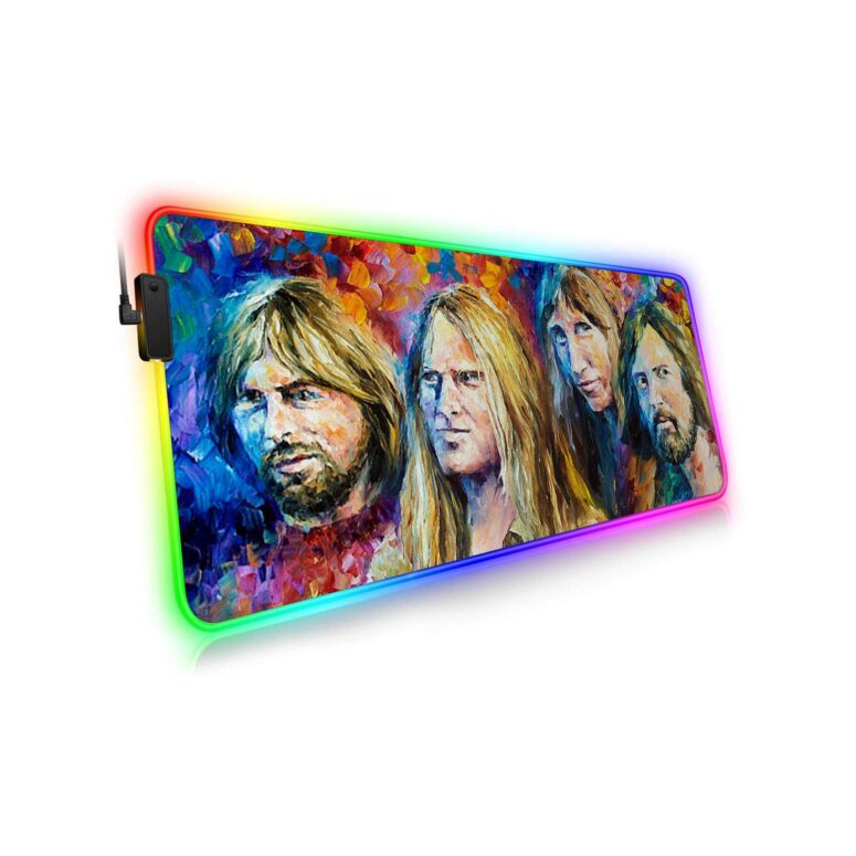Pink Floyd Members Water Color Art Magic RGB Luminous Mouse Pad Led Pink Floyd Members Water Color Art Magic RGB Luminous Mouse Pad Led
