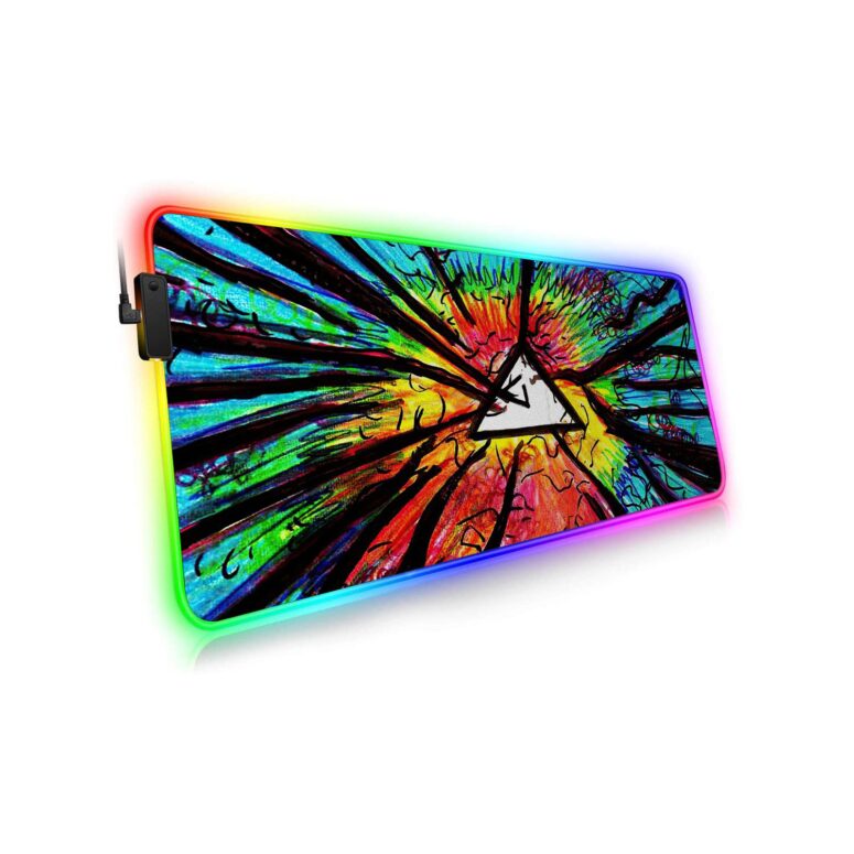 Pink Floyd Psychedelic Magic RGB Luminous Mouse Pad Led