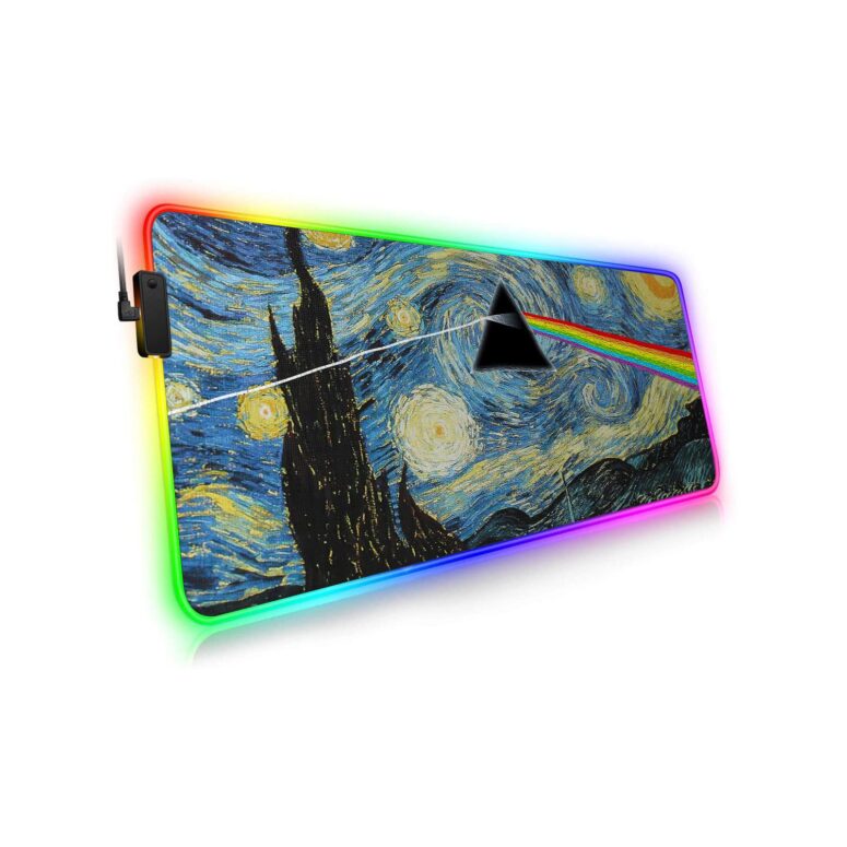 Starry Night Dark Side Of The Moon Van Gogh Magic RGB Pink Floyd Luminous Mouse Pad Led Starry Night Dark Side Of The Moon Van Gogh Magic RGB Pink Floyd Luminous Mouse Pad Led