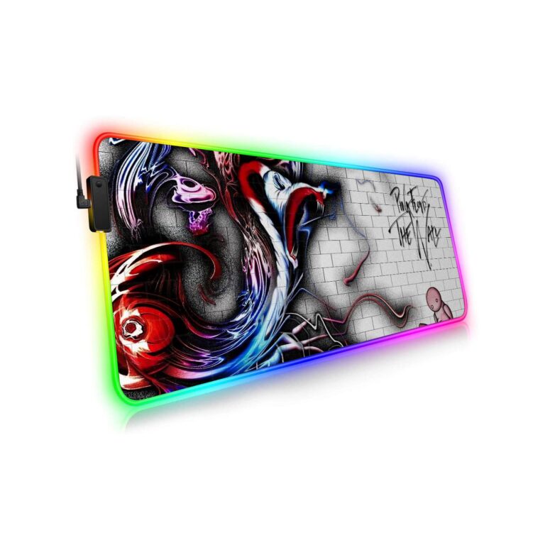 The Wall Fan Art Magic RGB Pink Floyd Luminous Mouse Pad Led