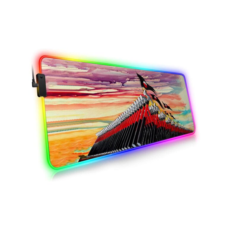 The Wall Hammer Drawing Art Magic RGB Pink Floyd Luminous Mouse Pad Led The Wall Hammer Drawing Art Magic RGB Pink Floyd Luminous Mouse Pad Led