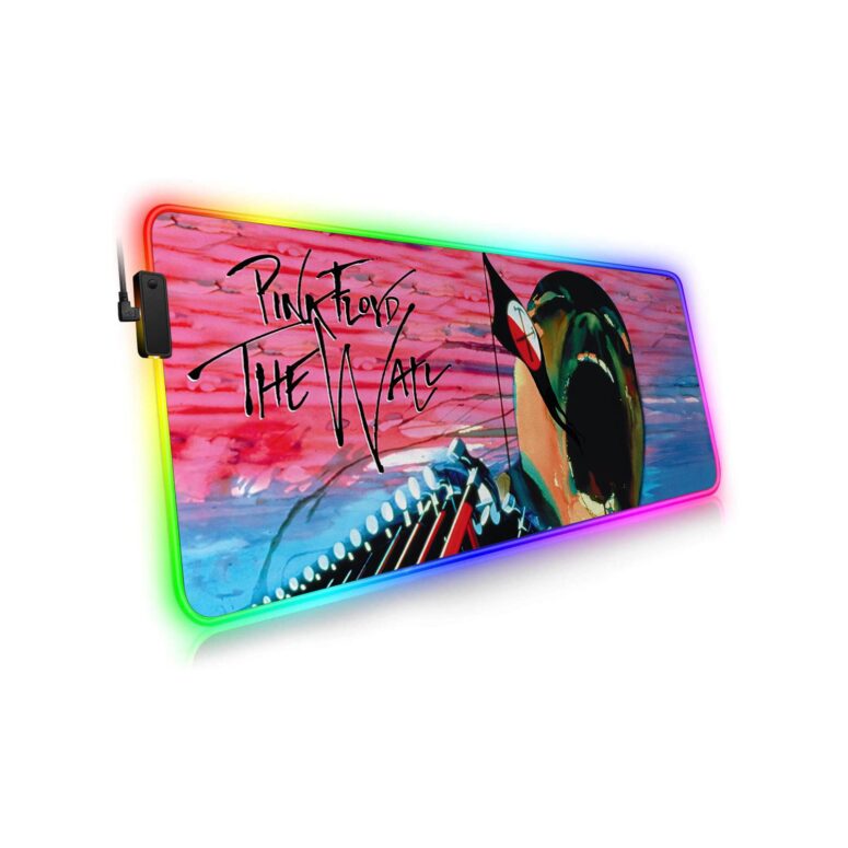 The Wall Hammers and Scream Magic RGB Pink Floyd Luminous Mouse Pad Led