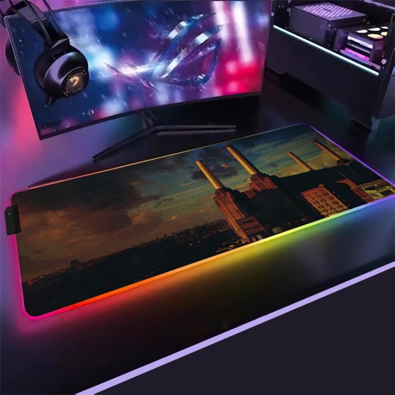 Animals Album Cover 1977 Magic RGB Pink Floyd Luminous Mouse Pad Led Animals Album Cover 1977 Magic RGB Pink Floyd Luminous Mouse Pad Led