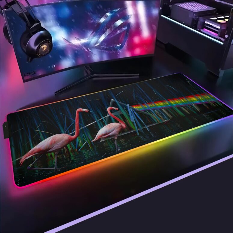 Flamingo DSOTM Magic RGB Pink Floyd Luminous Mouse Pad Led