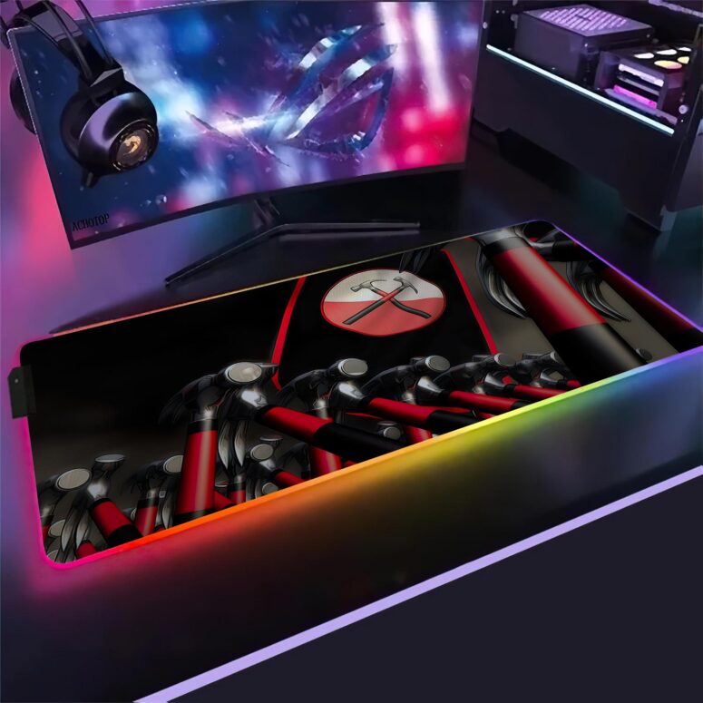 Hammer March Magic RGB Pink Floyd Luminous Mouse Pad Led