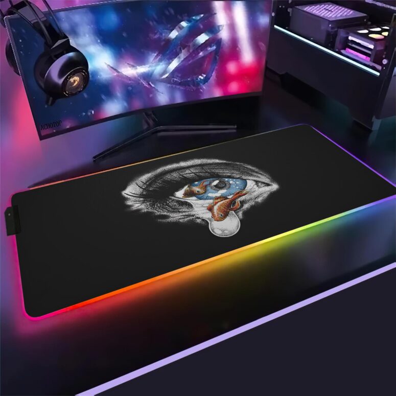 Not The Devil Wish You Were Here Magic RGB Pink Floyd Luminous Mouse Pad Led Not The Devil Wish You Were Here Magic RGB Pink Floyd Luminous Mouse Pad Led