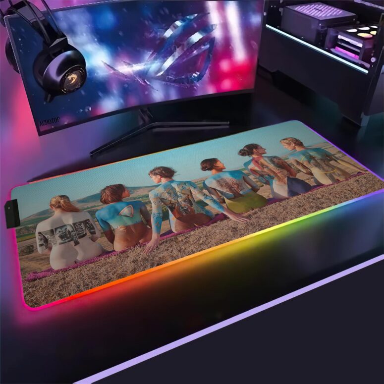 Outback Catalogue Magic RGB Pink Floyd Luminous Mouse Pad Led Outback Catalogue Magic RGB Pink Floyd Luminous Mouse Pad Led