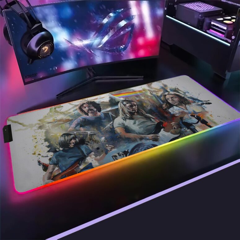 Pink Floyd OilPaint Artwork Limited Edition Magic RGB Luminous Mouse Pad Led Pink Floyd OilPaint Artwork Limited Edition Magic RGB Luminous Mouse Pad Led
