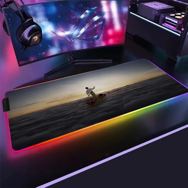 The Endless River Magic RGB Pink Floyd Luminous Mouse Pad Led