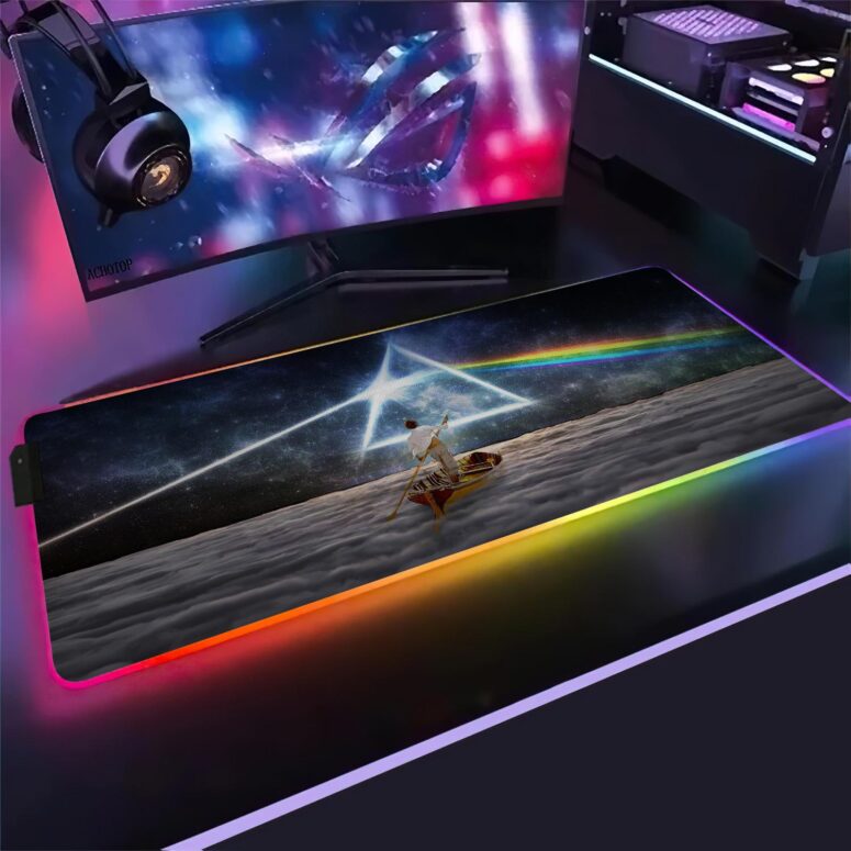 The Endless River x DSOTM Magic RGB Pink Floyd Luminous Mouse Pad Led The Endless River x DSOTM Magic RGB Pink Floyd Luminous Mouse Pad Led