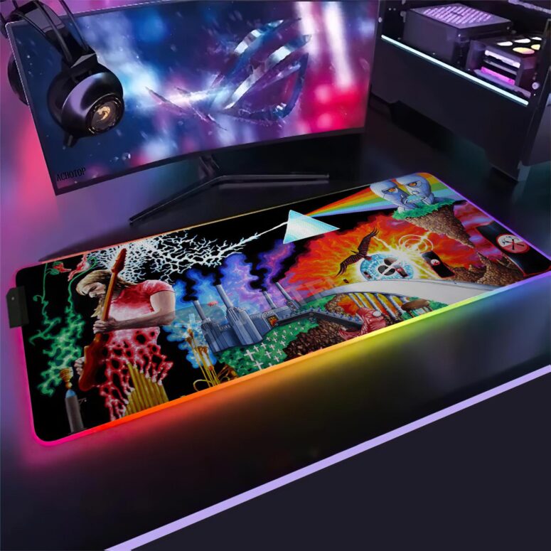 The Pink Floyd Experience Magic RGB Luminous Mouse Pad Led