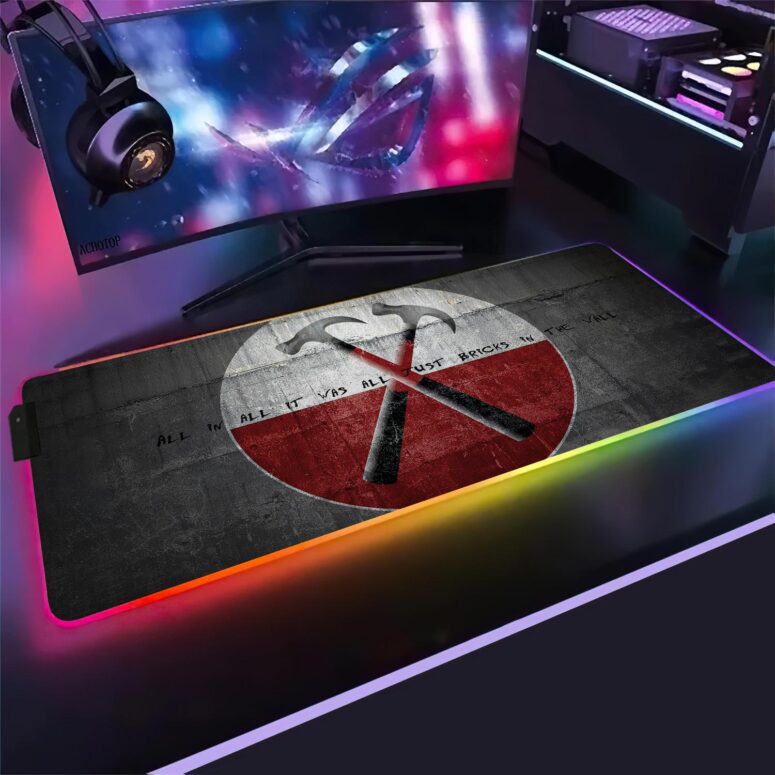 The Wall Magic RGB Pink Floyd Luminous Mouse Pad Led