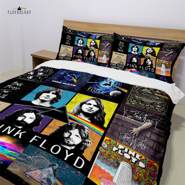Pink Floyd Artwork Collage Vintage Bedding Sets Pink Floyd Artwork Collage Vintage Bedding Sets