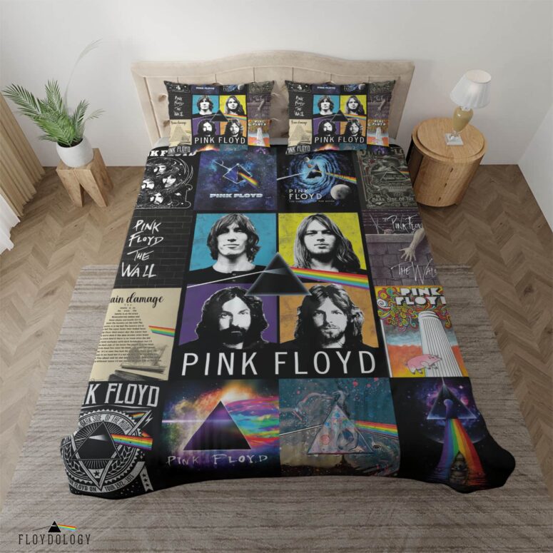Pink Floyd Artwork Collage Vintage Bedding Sets Pink Floyd Artwork Collage Vintage Bedding Sets