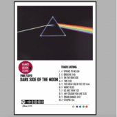 Pink Floyd Poster - Dark Side Of The Moon 1973 Track Listing