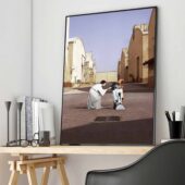 Pink Floyd Poster – Star Wars Princess Leia & R2d2 Wish You Were Here Vertical3 - OtherBrick