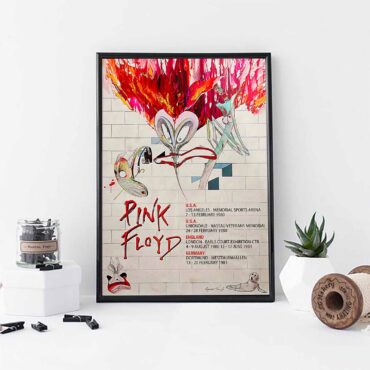 The Wall 1980 Concert Dates Pink Floyd Canvas The Wall 1980 Concert Dates Pink Floyd Canvas