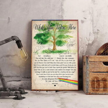 Pink Floyd Wish You Were Here Lyric Canvas