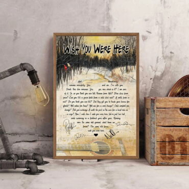 Wish You Were Here Pink Floyd Lyrics Guitar Canvas Wish You Were Here Pink Floyd Lyrics Guitar Canvas