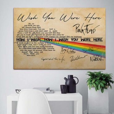 Wish You Were Here Sign Pink Floyd Canvas Wish You Were Here Sign Pink Floyd Canvas