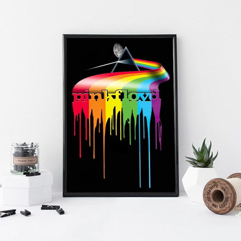 Pink Floyd Dripping Darkside Canvas