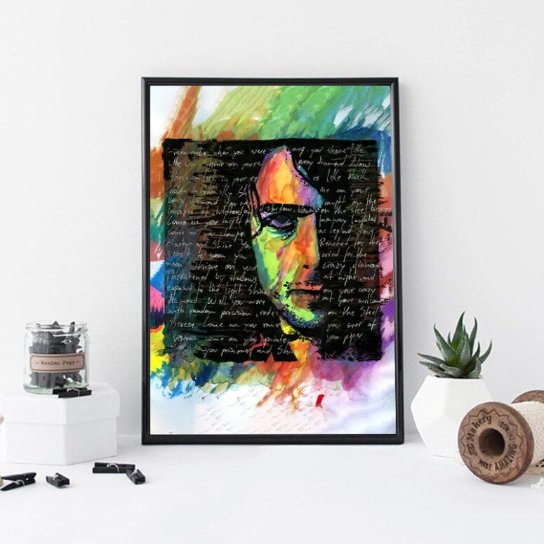 Shine on You Crazy Diamond Lyric Syd Barrett Pink Floyd Canvas