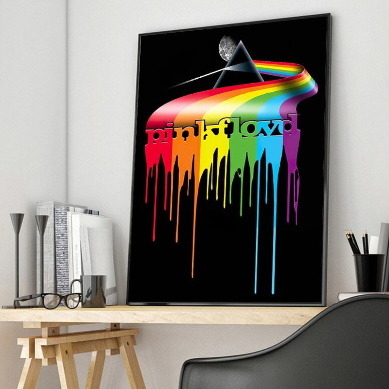 Pink Floyd Dripping Darkside Canvas