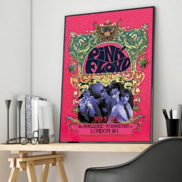 Pink Floyd Marquee Club 1967 Poster Canvas