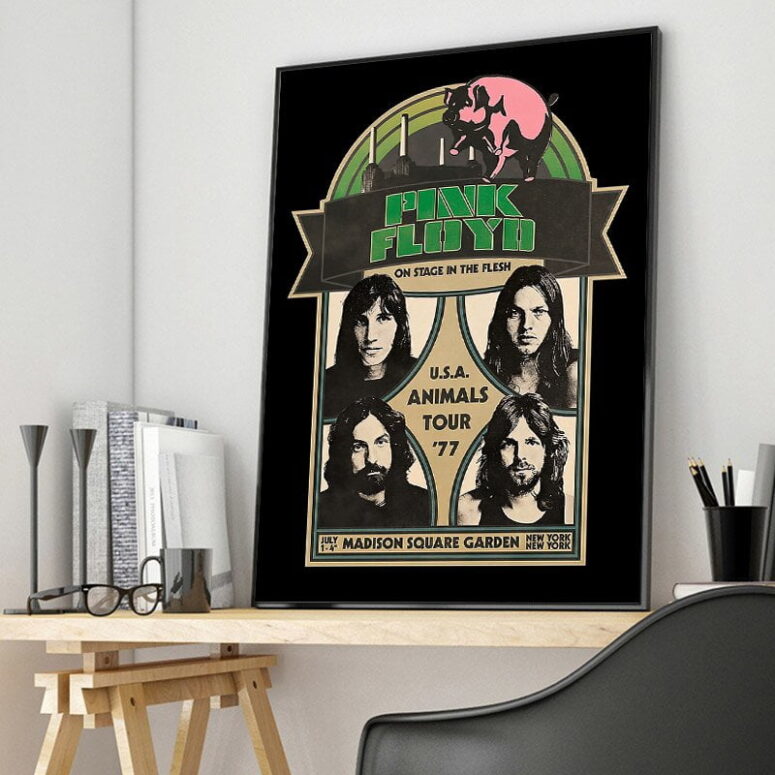 Pink Floyd On Stage In The Flesh Animals Tour 1977 Canvas Pink Floyd On Stage In The Flesh Animals Tour 1977 Canvas