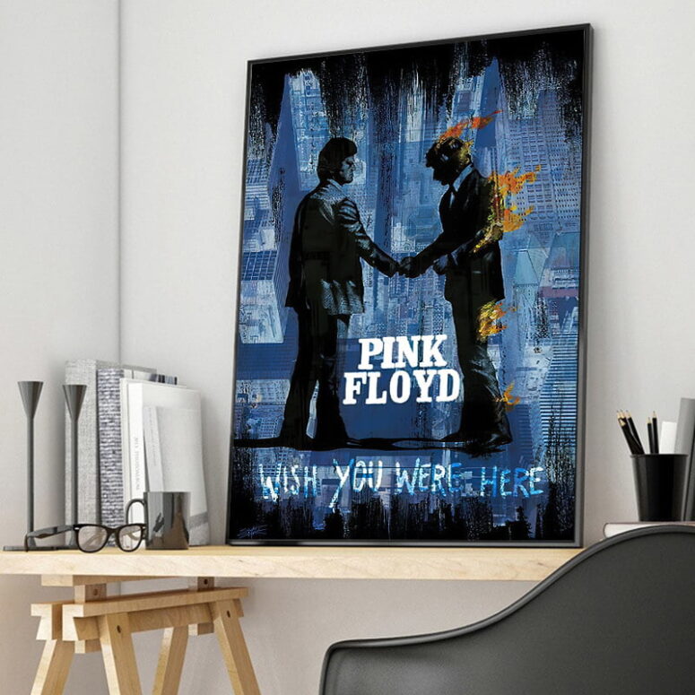 Pink Floyd Wish You Were Here Digital Art Canvas Pink Floyd Wish You Were Here Digital Art Canvas