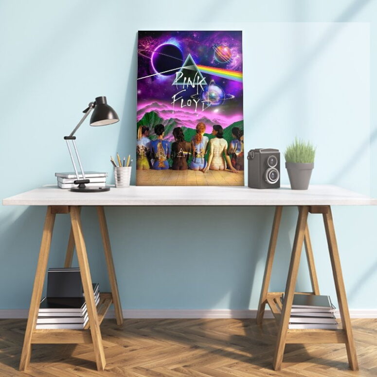 Album Illustration Dsotm Pink Floyd Canvas
