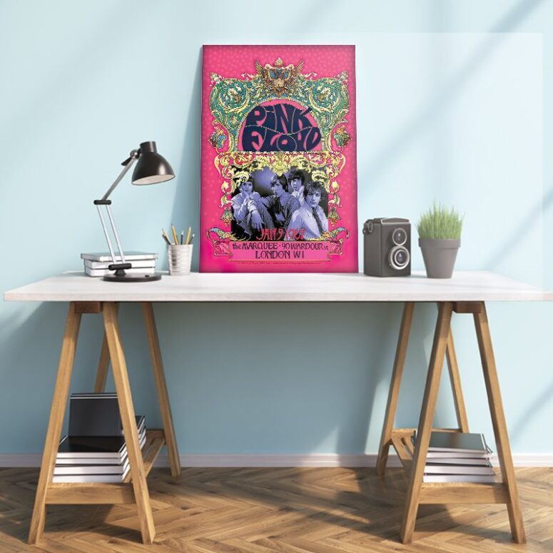 Pink Floyd Marquee Club 1967 Poster Canvas