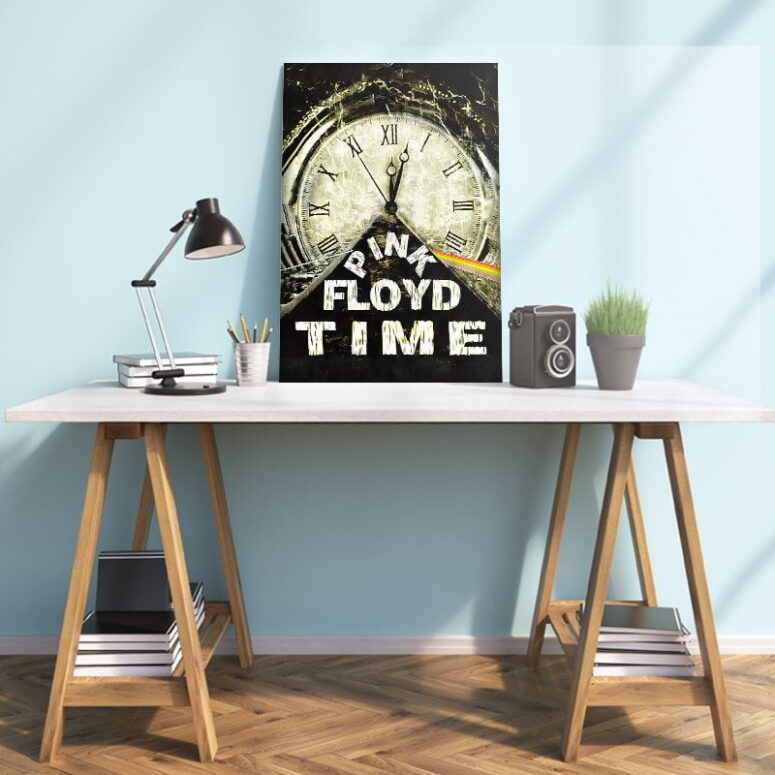 Pink Floyd Time Art Clock Canvas