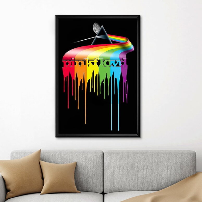 Pink Floyd Dripping Darkside Canvas
