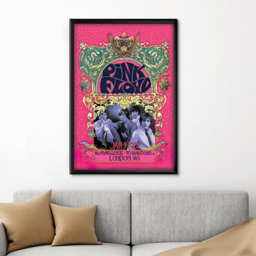 Pink Floyd Marquee Club 1967 Poster Canvas Pink Floyd Marquee Club 1967 Poster Canvas
