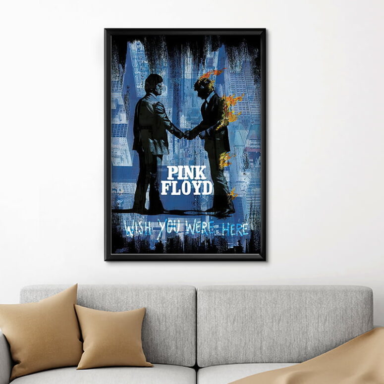 Pink Floyd Wish You Were Here Digital Art Canvas Pink Floyd Wish You Were Here Digital Art Canvas
