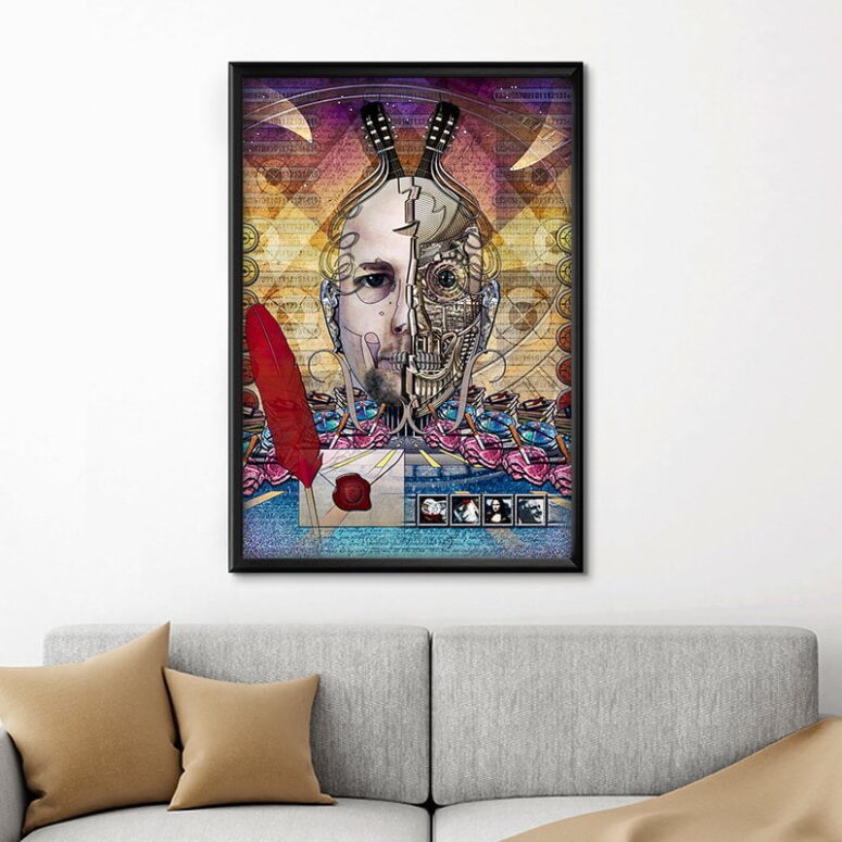 Welcome To The Machine Digital Art Pink Floyd Canvas Welcome To The Machine Digital Art Pink Floyd Canvas