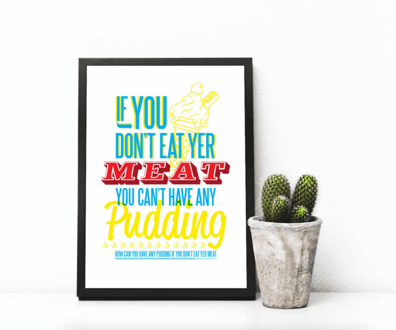 Pink Floyd Poster - Eat Yer Meat Music Lyrics The Classic Pink Floyd Song Pink Floyd Poster - Eat Yer Meat Music Lyrics The Classic Pink Floyd Song