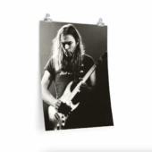 Pink Floyd Poster – Gilmour At Earls Court With The Black Strat 1973 2 - OtherBrick
